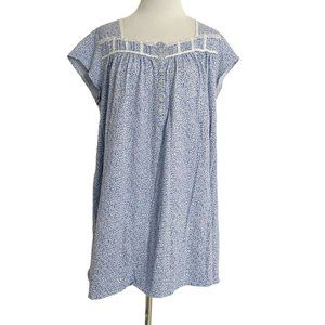 Eileen West Size Large  Nightgown Short Sleeve